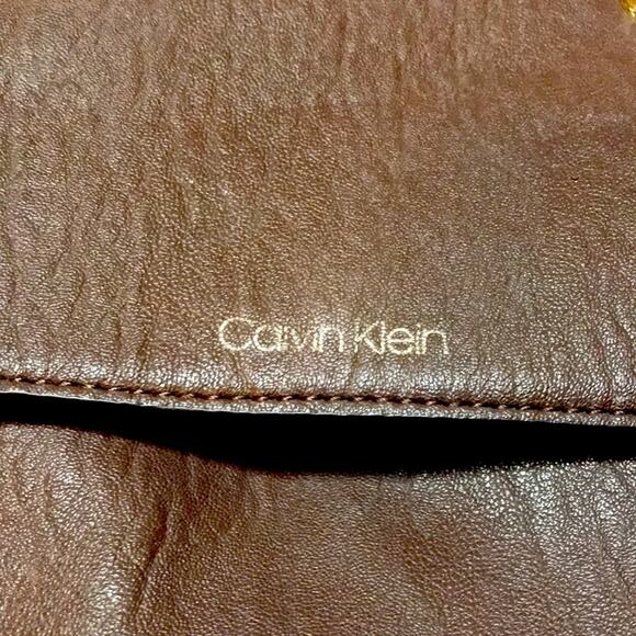 NWOT. Calvin Klein Brown Backpack. OS